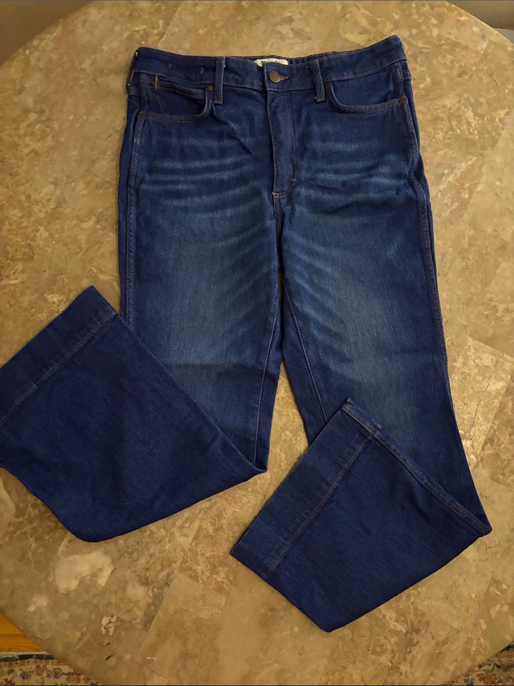 Womens Wrangler Dark Blue Trouser Jeans size size 32